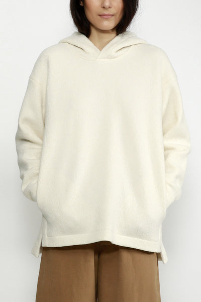 Wool Hooded Pullover